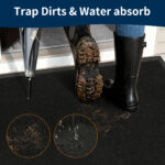 Heavy Duty Outdoor Welcome Mat – 18x30 Inch, Waterproof & Slip-Resistant (Black) - Image 4