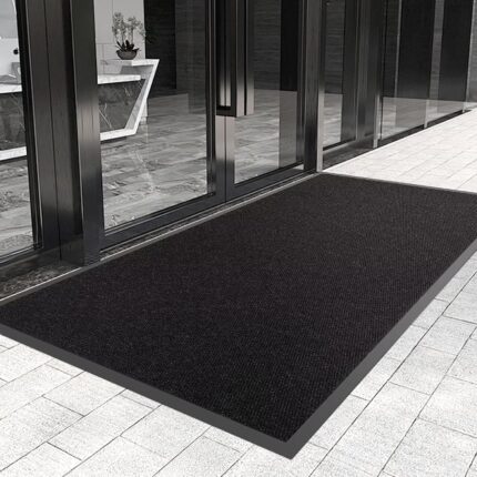 Indoor/Outdoor Heavy-Duty Entryway Mat - 36"x60", Black